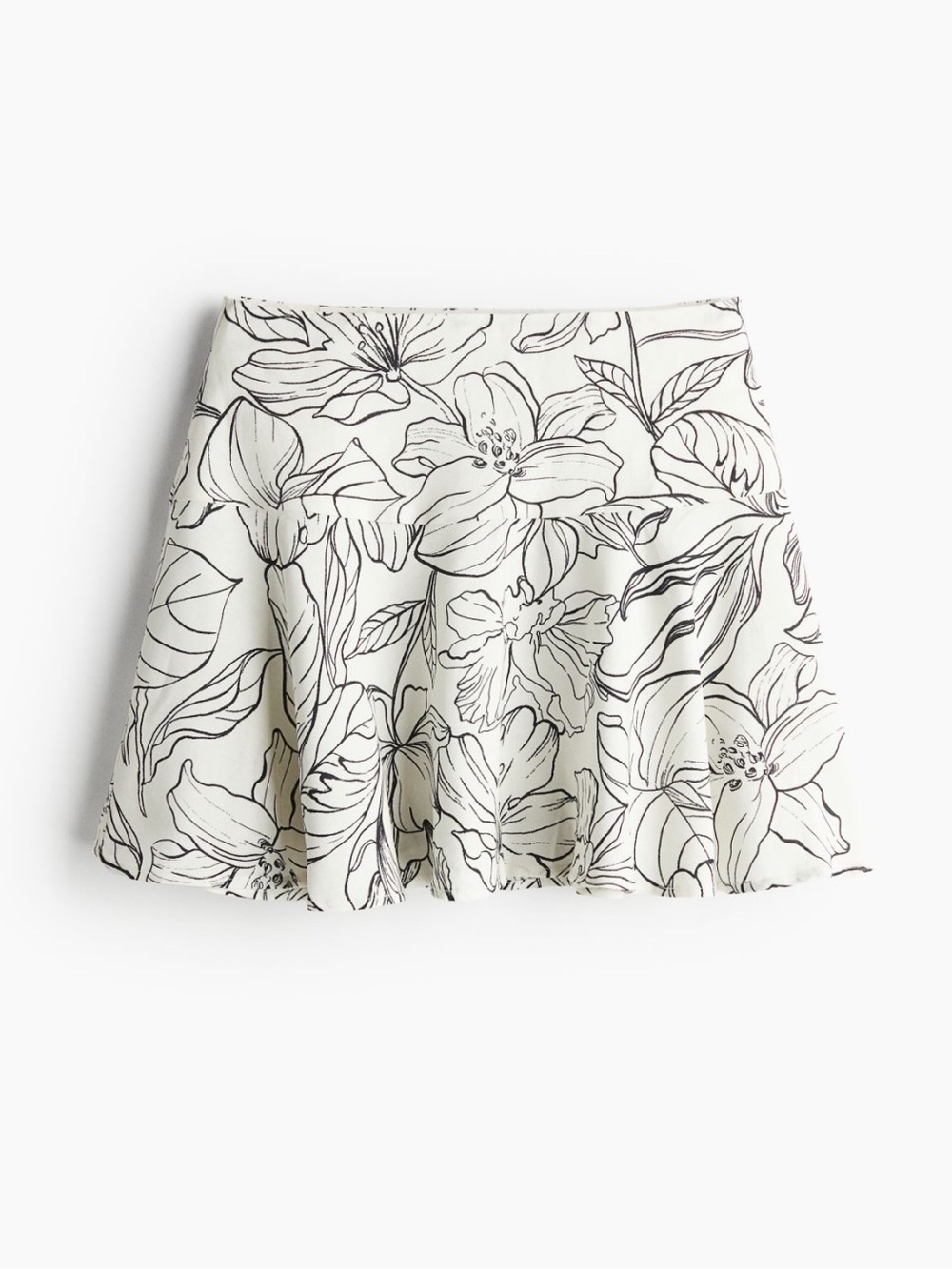 NWT H&M FLARED MINI SKIRT